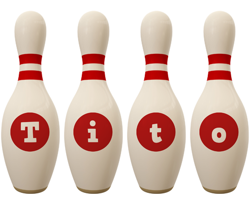 Tito bowling-pin logo