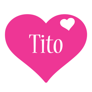 Tito love-heart logo