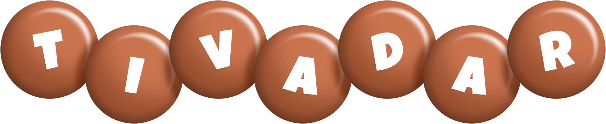 Tivadar candy-brown logo