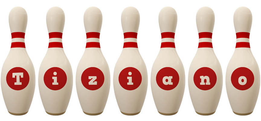 Tiziano bowling-pin logo