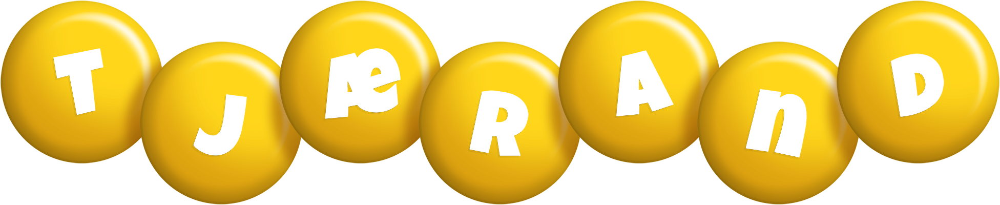 Tjærand candy-yellow logo