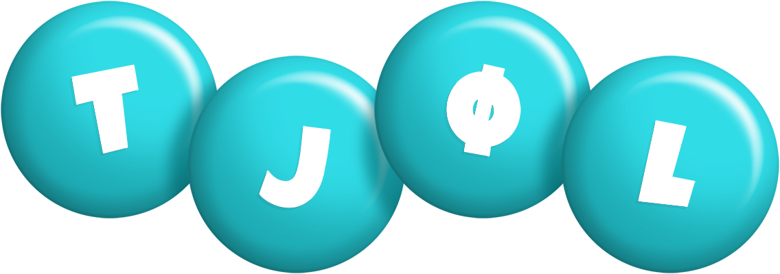 Tjøl candy-azur logo