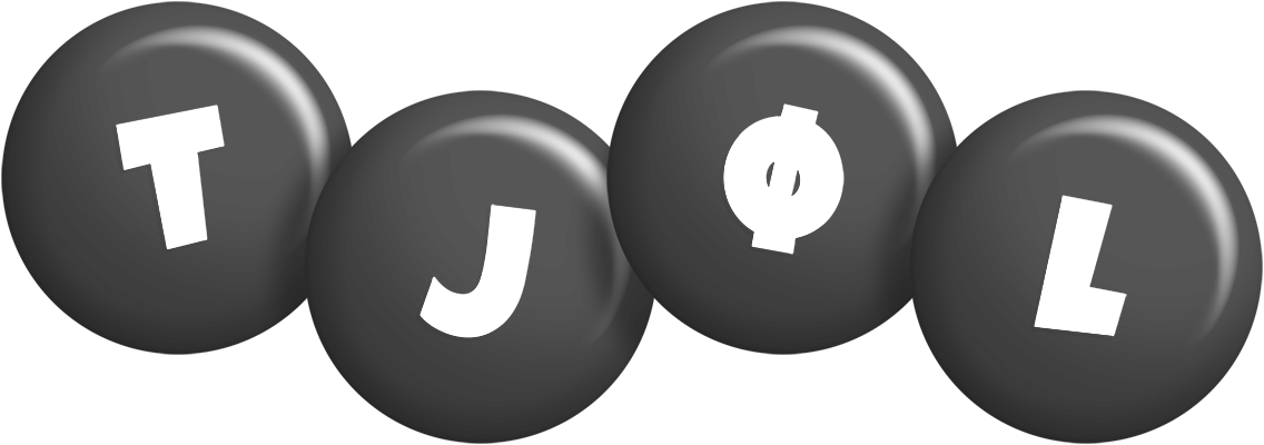 Tjøl candy-black logo