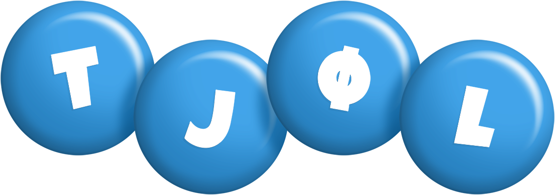 Tjøl candy-blue logo