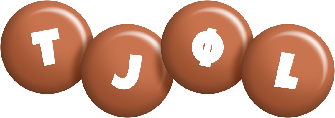 Tjøl candy-brown logo