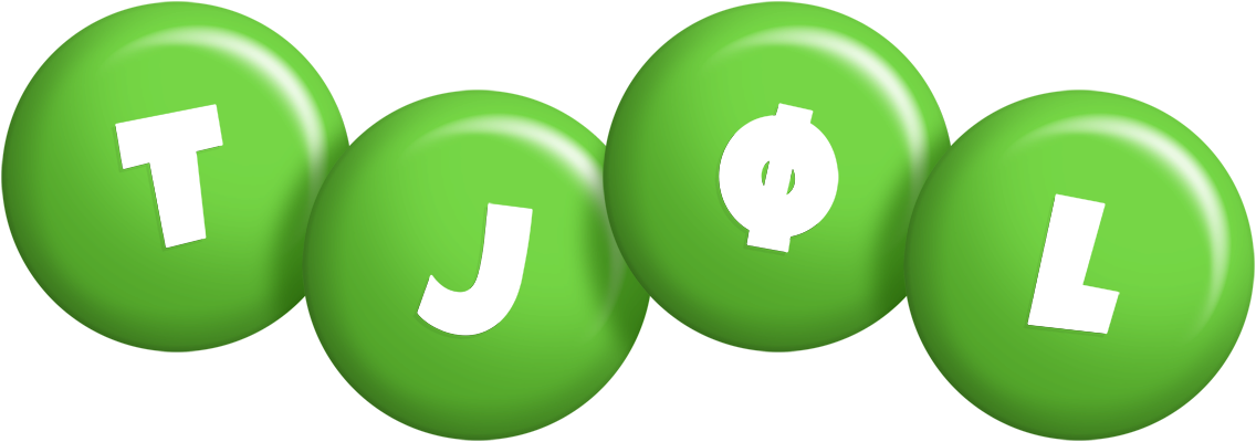 Tjøl candy-green logo