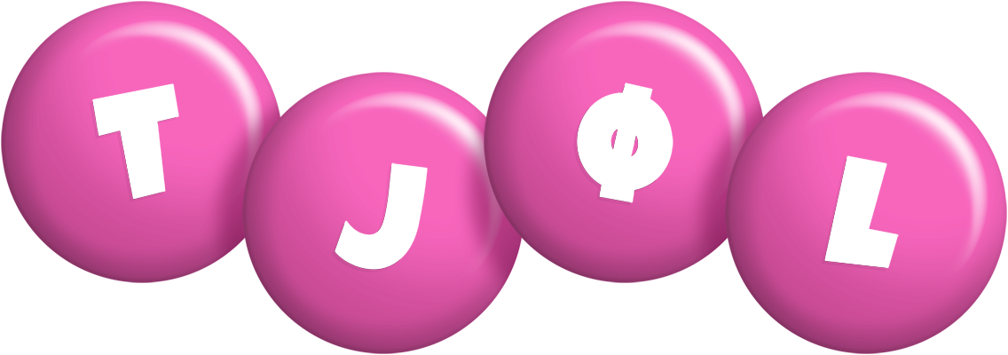 Tjøl candy-pink logo