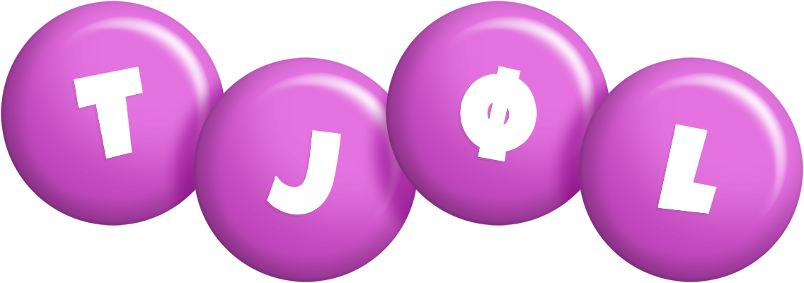 Tjøl candy-purple logo