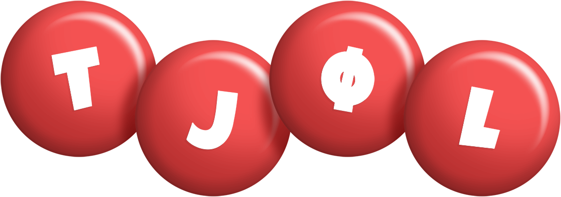 Tjøl candy-red logo