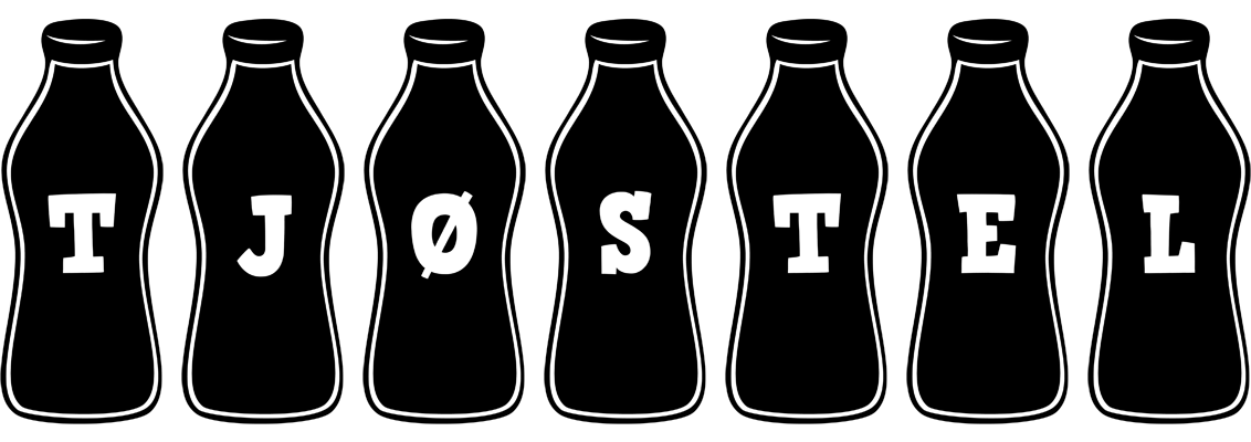 Tjøstel bottle logo