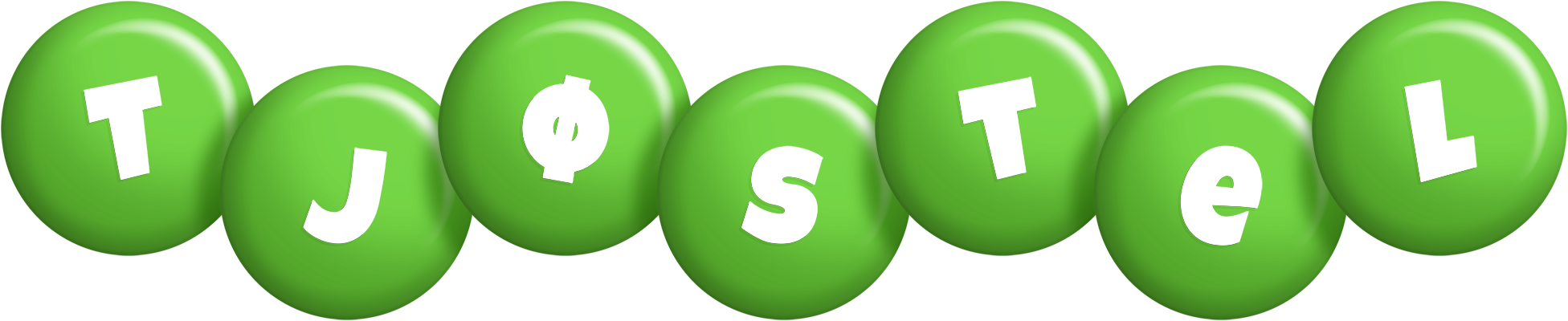 Tjøstel candy-green logo