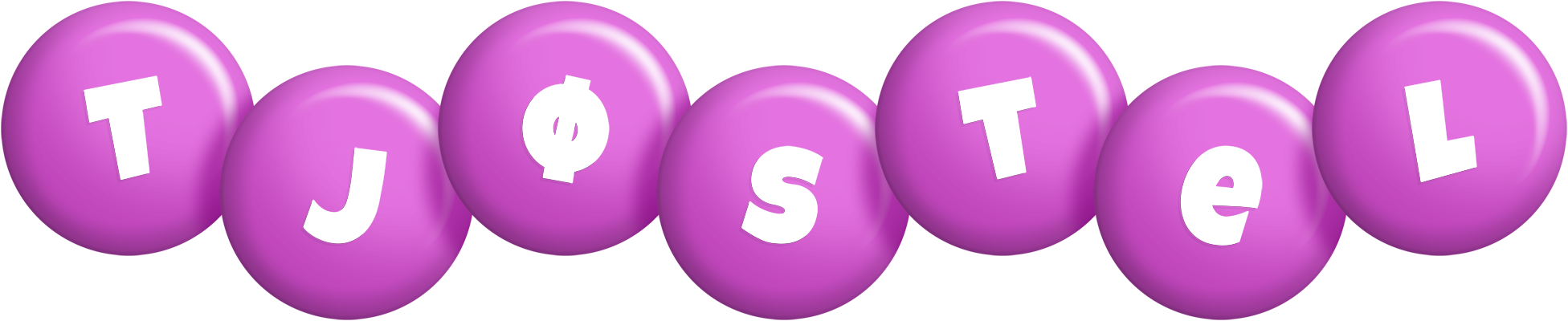Tjøstel candy-purple logo