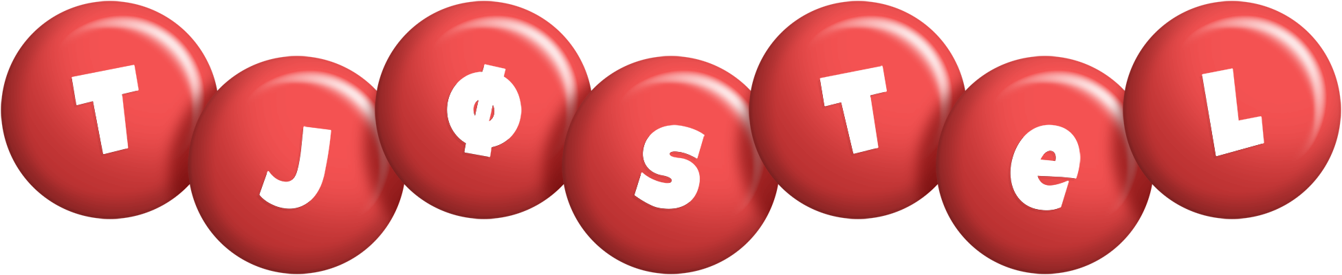 Tjøstel candy-red logo