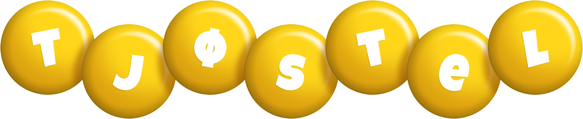 Tjøstel candy-yellow logo
