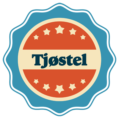 Tjøstel labels logo