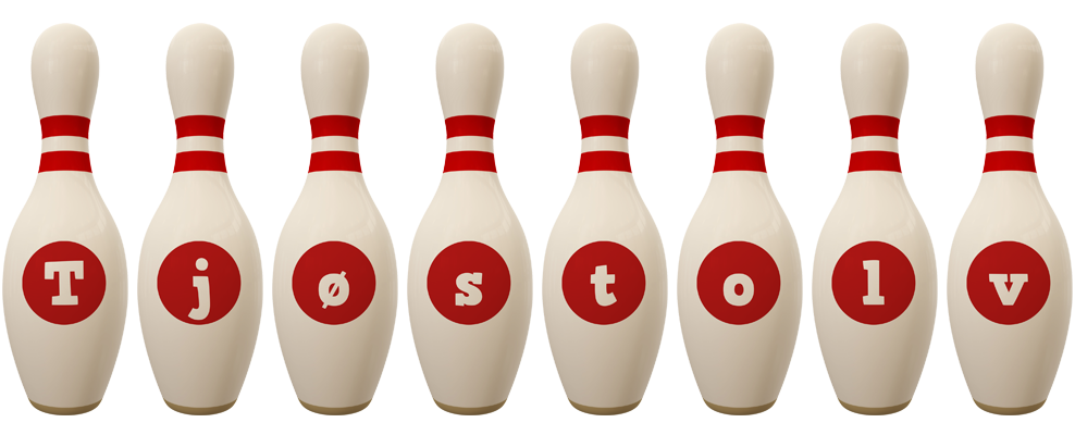 Tjøstolv bowling-pin logo