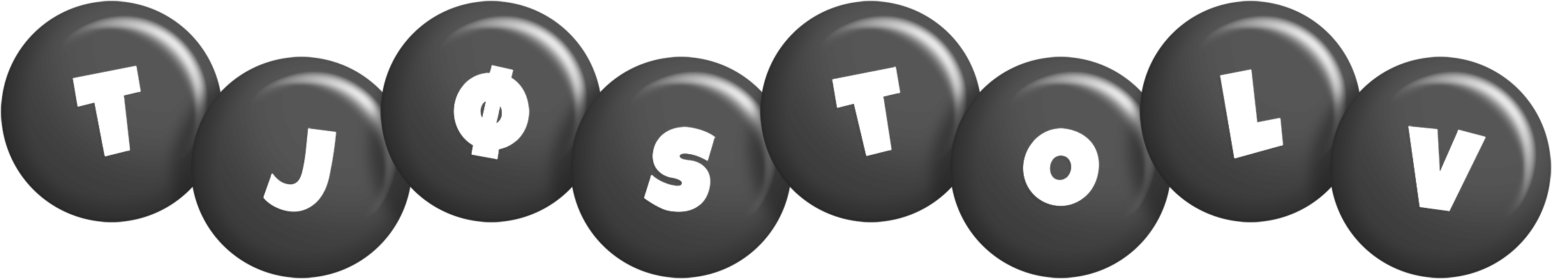 Tjøstolv candy-black logo