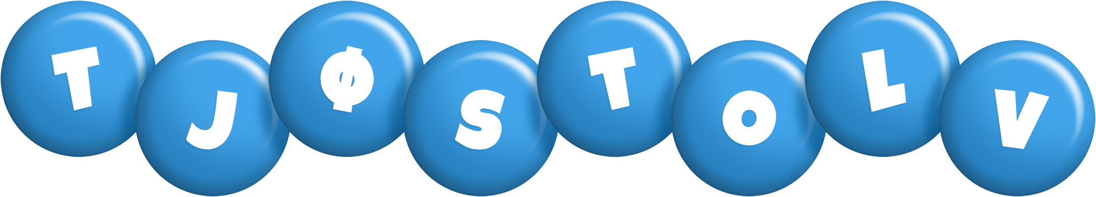 Tjøstolv candy-blue logo