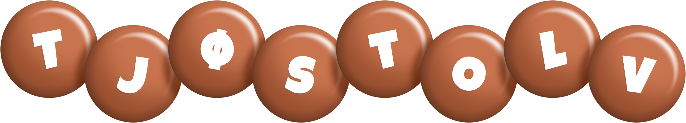 Tjøstolv candy-brown logo