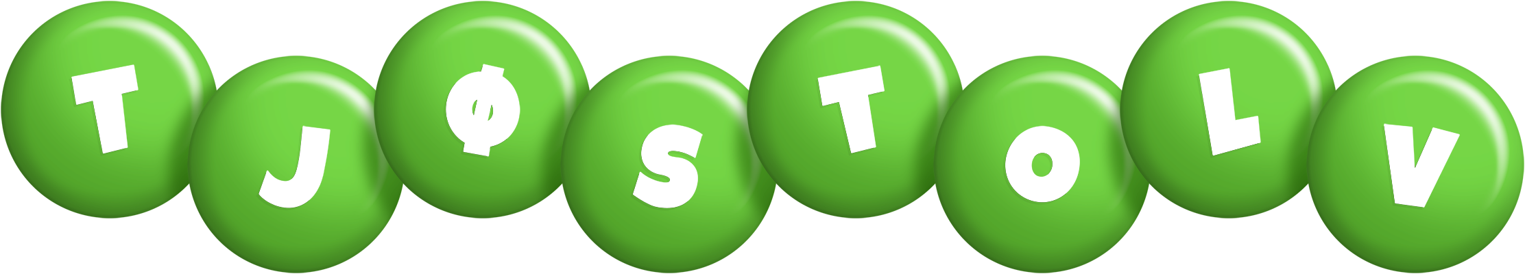 Tjøstolv candy-green logo