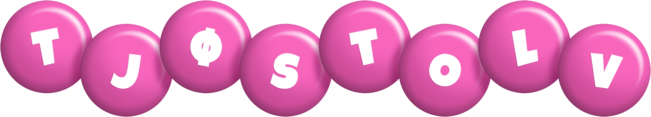 Tjøstolv candy-pink logo