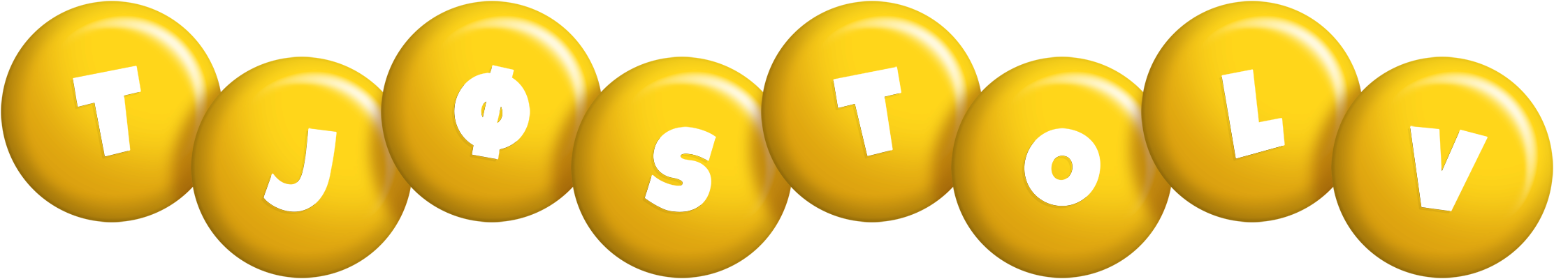 Tjøstolv candy-yellow logo