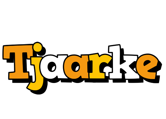 Tjaarke cartoon logo