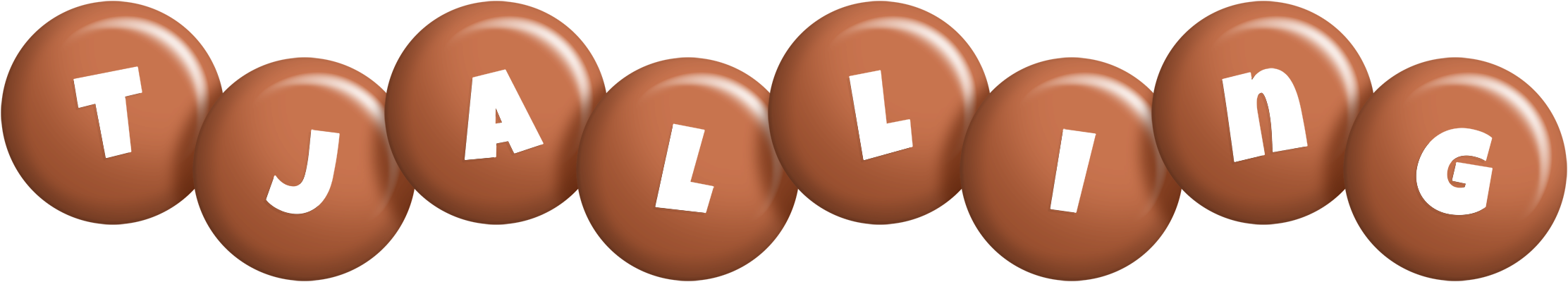 Tjalling candy-brown logo