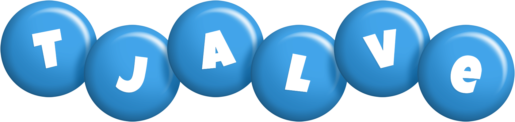 Tjalve candy-blue logo