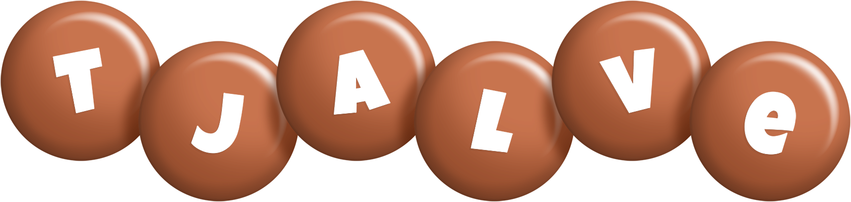 Tjalve candy-brown logo