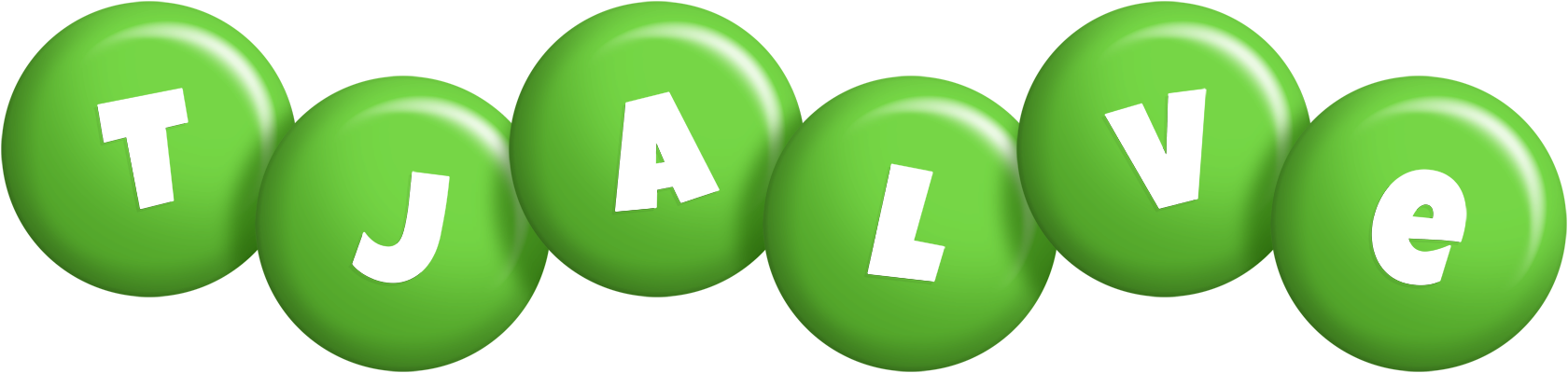 Tjalve candy-green logo