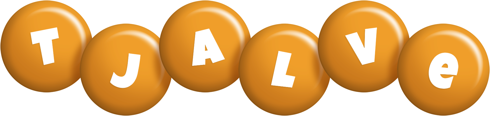 Tjalve candy-orange logo