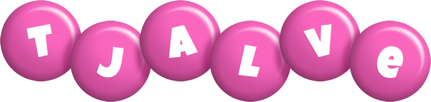 Tjalve candy-pink logo