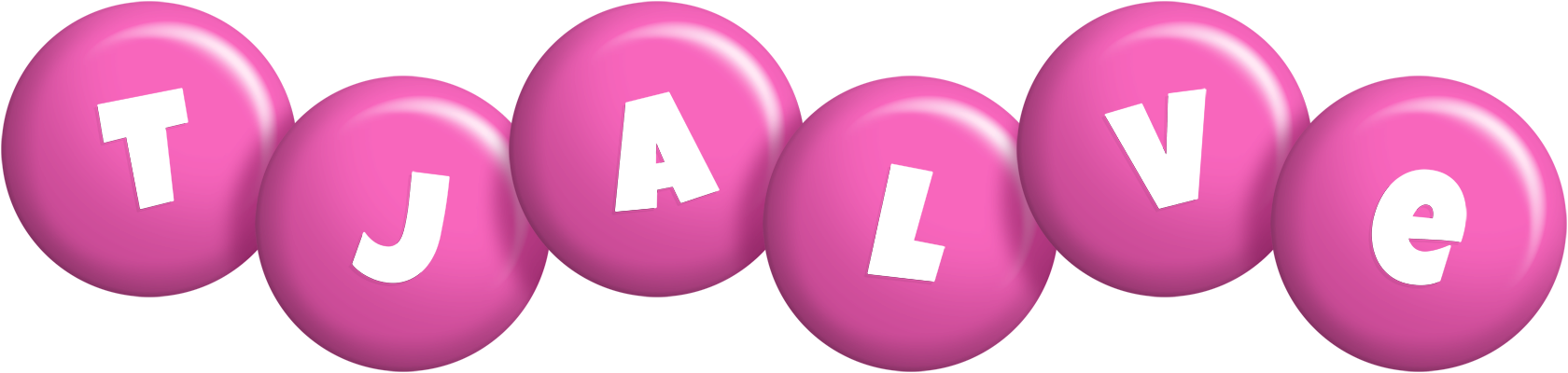 Tjalve candy-pink logo