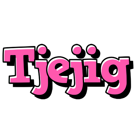 TJEJIG logo effect. Colorful text effects in various flavors. Customize your own text here: https://www.textgiraffe.com/logos/girlish/