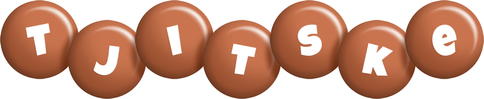 Tjitske candy-brown logo