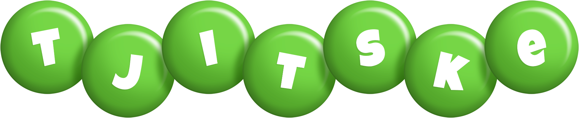 Tjitske candy-green logo