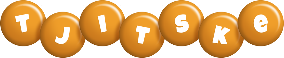 Tjitske candy-orange logo