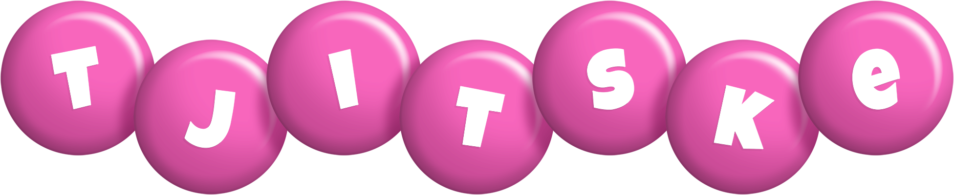 Tjitske candy-pink logo