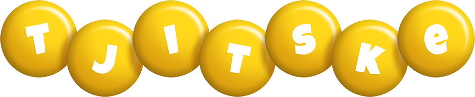 Tjitske candy-yellow logo