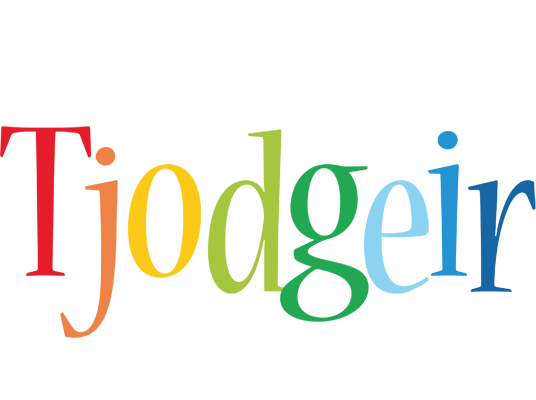 Tjodgeir birthday logo