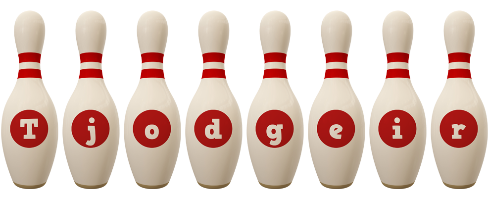 Tjodgeir bowling-pin logo