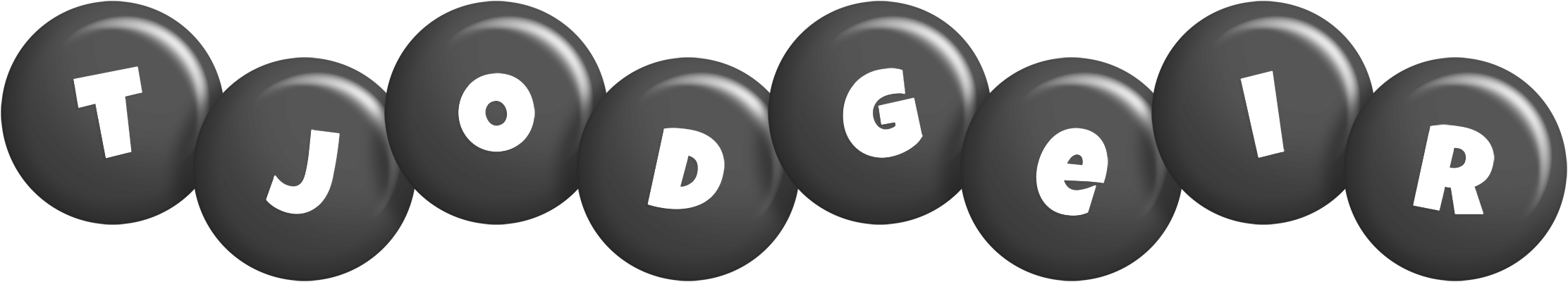 Tjodgeir candy-black logo