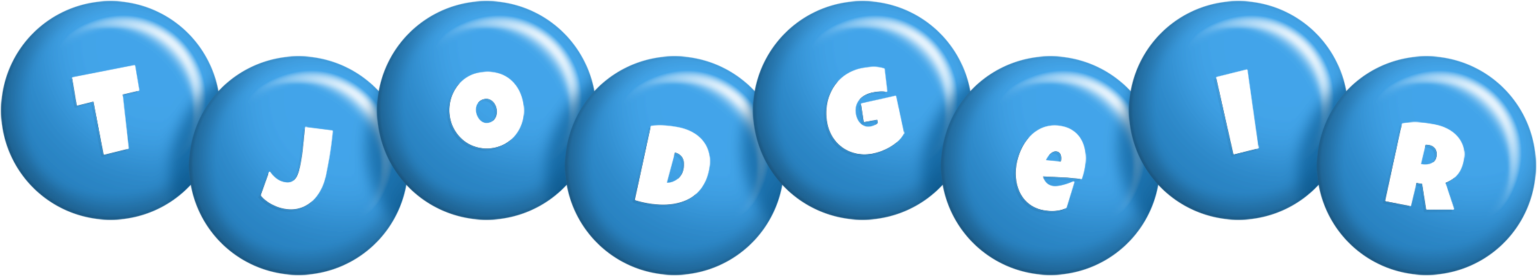 Tjodgeir candy-blue logo
