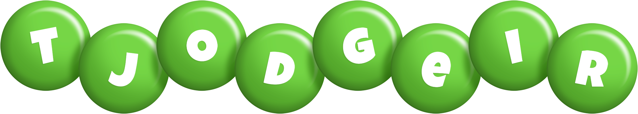 Tjodgeir candy-green logo