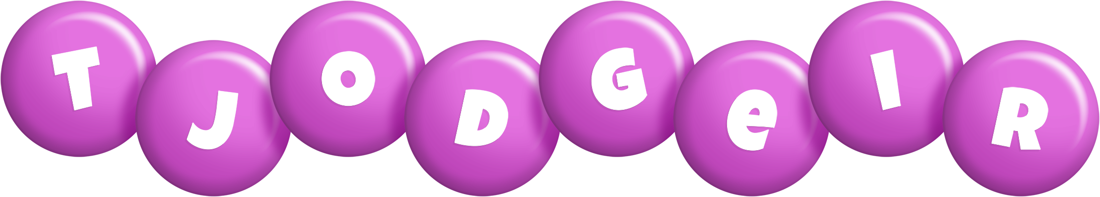 Tjodgeir candy-purple logo