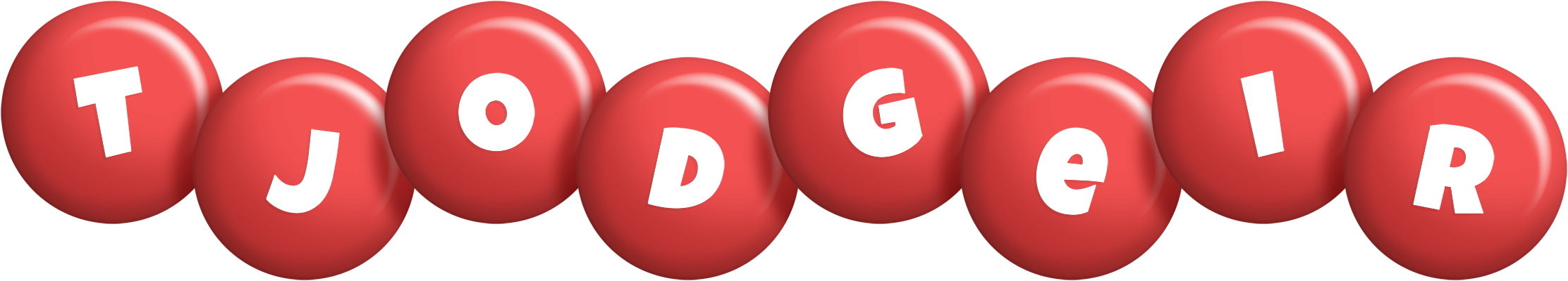 Tjodgeir candy-red logo