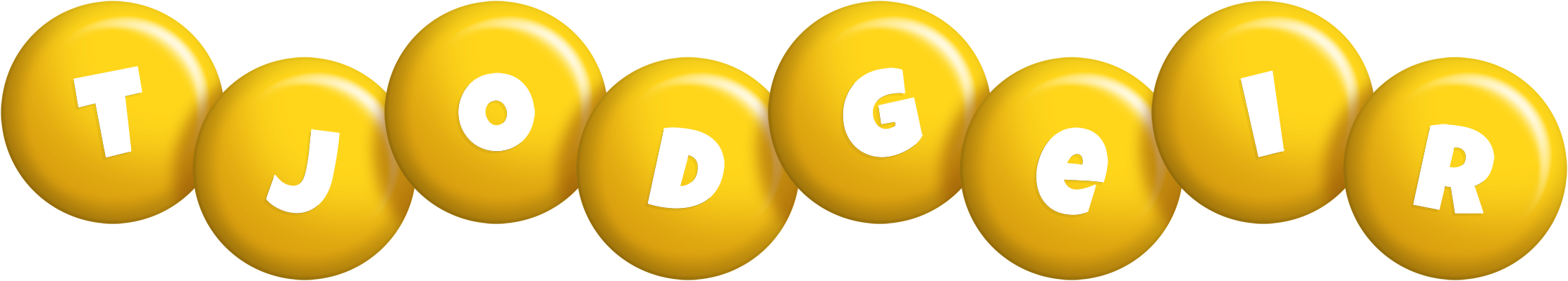 Tjodgeir candy-yellow logo