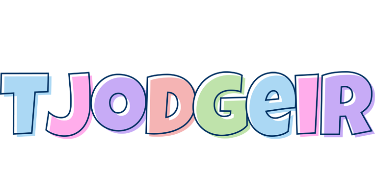 Tjodgeir pastel logo