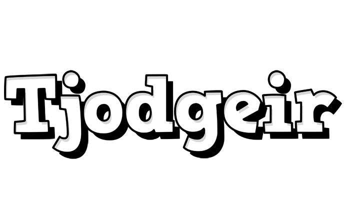 Tjodgeir snowing logo